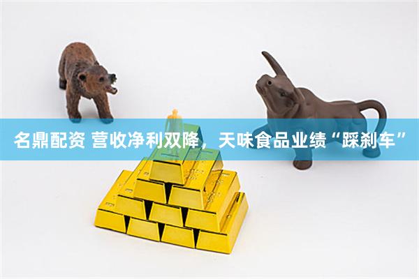名鼎配资 营收净利双降，天味食品业绩“踩刹车”